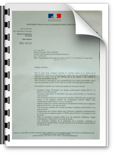 exemple de lettre inspection du travail